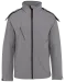 K414 - Dames softshell jas met afneembare capuchon Marl Grey