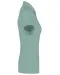 K263 - Damespolo korte mouwen van jersey Sage