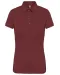 K263 - Damespolo korte mouwen van jersey Wine
