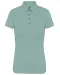 K263 - Damespolo korte mouwen van jersey Sage