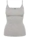 K397 - Damestop met schouderbandjes Light grey heather