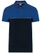 WK210 - Ecologische uniseks polo met korte mouwen in twee kleuren Navy / Royal Blue