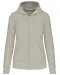 K4031 - Ecologische damessweater met capuchon en ritssluiting Clay