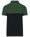 WK210 - Ecologische uniseks polo met korte mouwen in twee kleuren Black / Forest Green
