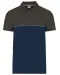 WK210 - Ecologische uniseks polo met korte mouwen in twee kleuren Navy / Dark Grey