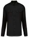 K505 - Herenpilootoverhemd lange mouwen Black
