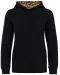 K4014 - Unisex kindersweater met contrasterende capuchon met motief Black / Skate Graffiti