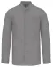 K515 - Herenoverhemd met "Mao" kraag lange mouwen Silver