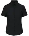 K536 - Dames Oxford blouse korte mouwen Black