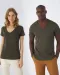 CGTW045 - Organic Cotton Inspire V-neck T-shirt / Woman White