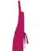 K885 - Katoenen schort met zak Fuchsia