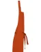 K885 - Katoenen schort met zak Burnt Orange