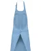 K885 - Katoenen schort met zak Sky Blue