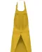 K885 - Katoenen schort met zak Mustard