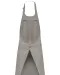 K885 - Katoenen schort met zak Light Grey
