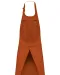 K885 - Katoenen schort met zak Burnt Orange