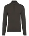 K970 - Heren pullover met ritskraag Dark Grey