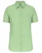K548 - Overhemd in onderhoudsvriendelijk polykatoen-popeline korte mouwen dames Pistachio Green