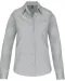 K542 - Dames poplin blouse lange mouwen Snow Grey