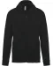 K479 - Sweatvest met capuchon Black