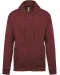K479 - Sweatvest met capuchon Wine
