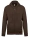 K479 - Sweatvest met capuchon Chocolate