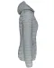 K6111 - Ladies' lightweight hooded padded jacket Marl Silver