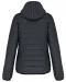 K6111 - Ladies' lightweight hooded padded jacket Marl Dark Grey