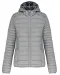 K6111 - Ladies' lightweight hooded padded jacket Marl Silver