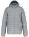 K6110 - Men's lightweight hooded padded jacket Marl Silver