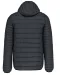 K6110 - Men's lightweight hooded padded jacket Marl Dark Grey