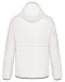 K6110 - Men's lightweight hooded padded jacket White