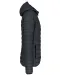 K6110 - Men's lightweight hooded padded jacket Marl Dark Grey