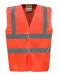 YHVW100 - Veiligheidshesje met 2 Banden & Bretels Hi Vis Orange