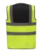 YHVW100 - Veiligheidshesje met 2 Banden & Bretels Black / Hi Vis Yellow