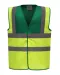 YHVW100 - Veiligheidshesje met 2 Banden & Bretels Paramedic Green / Hi Vis Yellow