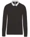 K213 - Rugbypolo Black / White