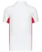 K232 - Tweekleurige piquépolo korte mouwen heren White / Red