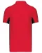 K232 - Tweekleurige piquépolo korte mouwen heren Red / Black