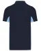 K232 - Tweekleurige piquépolo korte mouwen heren Navy / Sky Blue