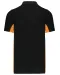 K232 - Tweekleurige piquépolo korte mouwen heren Black / Orange