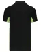 K232 - Tweekleurige piquépolo korte mouwen heren Black / Lime