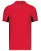 K232 - Tweekleurige piquépolo korte mouwen heren Red / Black