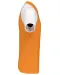 K226 - Baseballpolo Orange / White