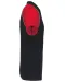 K226 - Baseballpolo Black / Red