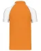 K226 - Baseballpolo Orange / White