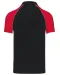 K226 - Baseballpolo Black / Red