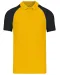 K226 - Baseballpolo Yellow / Black