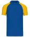 K226 - Baseballpolo Royal Blue / Yellow