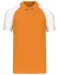 K226 - Baseballpolo Orange / White